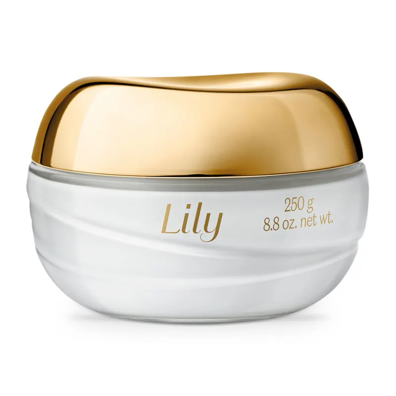 Creme Acetinado Hidratante Desodorante Corporal Lily 250g!